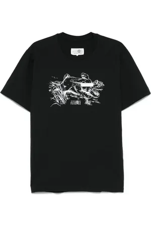 Maison Margiela T-shirt med grafisk tryk