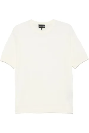 Emporio Armani T-shirt i åben strik