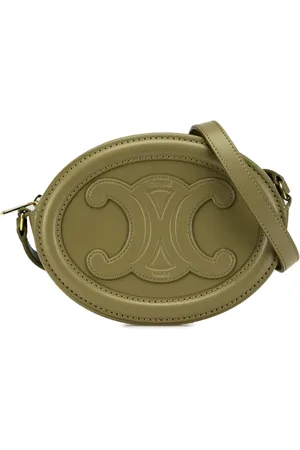 Céline Lille oval Cuir Triomphe crossbody-taske i kalveskind fra 2022