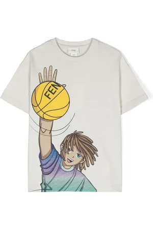 Fendi T-shirt med anime-tryk