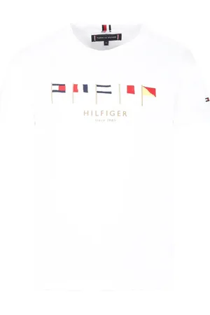 Tommy Hilfiger T-shirt med grafisk flag
