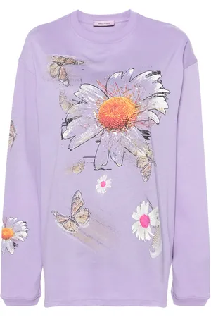 MACCAPANI Moto T-shirt med blomstret tryk