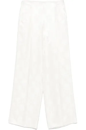 Fendi Bukser i jacquard med blomstermønster