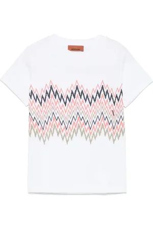 Missoni T-shirt med zigzag-tryk