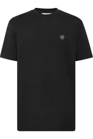 Philipp Plein T-shirt med Gothic Plein-udsmykning