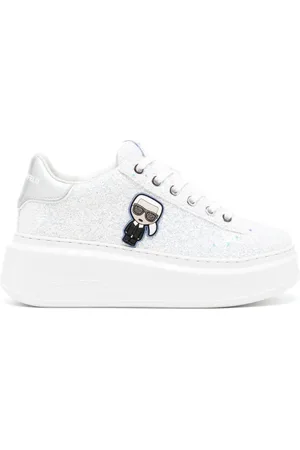 Karl Lagerfeld Anakapri sneakers med glimmerdetalje