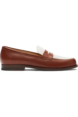 Scarosso Havana loafers med colourblocking