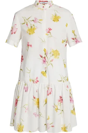 Erdem Skjortekjole med blomstertryk