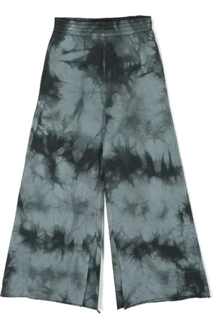 Maison Margiela Bukser med brede ben og batiktryk