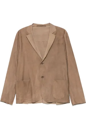 SALVATORE SANTORO Blazer i ruskind