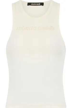 Roberto Cavalli Tanktop med broderet logo