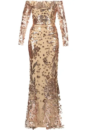 Elie saab Lang tylkjole med broderi