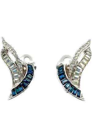 JENNIFER GIBSON JEWELLERY Paste Swoosh øreclips fra 1950