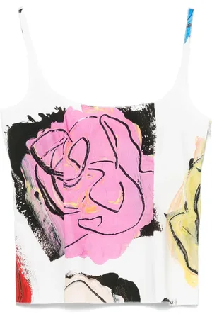Marni Top med illustration-tryk
