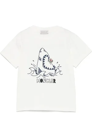 Moncler T-shirt med hajmotiv