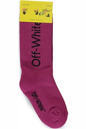 OFF-WHITE Strømper i intarsiastrik med logo