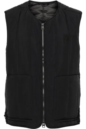 HUGO BOSS Quiltet vest med logo-applikation