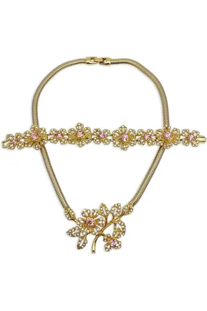 Givenchy Blomstret halskædesæt (sæt med to)