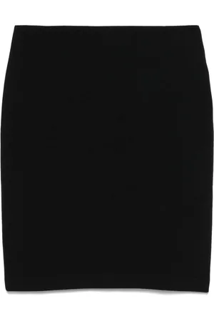 Emporio Armani Kort ribbet nederdel