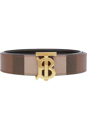 Burberry Vendbart ternet bælte med spænde og monogram