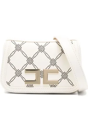 Elisabetta Franchi Crossbody-taske med monogram-mønster