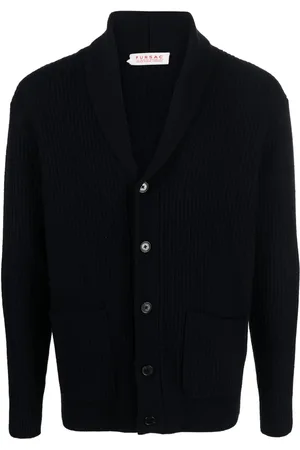 Fursac Ribstrikket cardigan med V-hals
