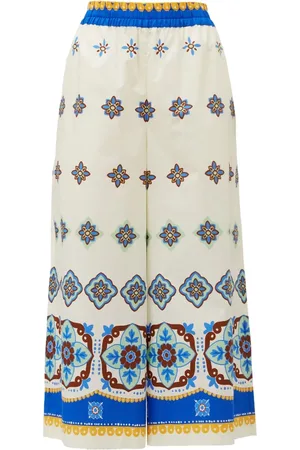 La DoubleJ Cropped Cortile bukser med brede ben