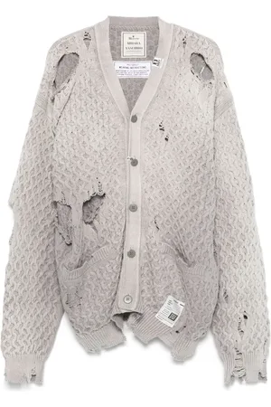 Maison Mihara Yasuhiro Cardigan med falmet effekt