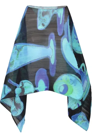 PLEATS PLEASE ISSEY MIYAKE Top med poncho-stil