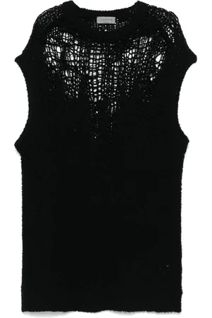 YOHJI YAMAMOTO Vest i åben strik
