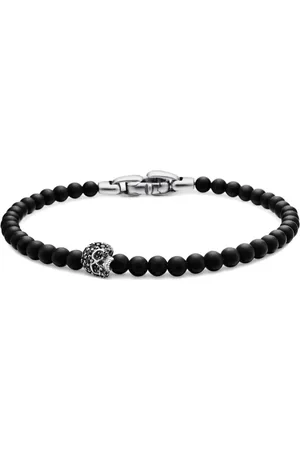 David Yurman Memento Mori Skull armbånd i sterlingsølv (4 mm)