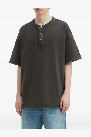 Musium Div. Oversized T-shirt med knapdetalje