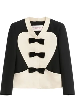 VALENTINO GARAVANI Crepe Couture blazer med sløjfedetalje