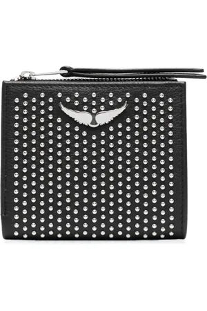 Zadig & Voltaire Pung i læder med Dotted Swiss