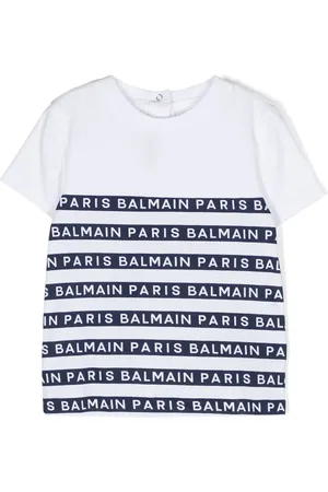 Balmain T-shirt med logostribe