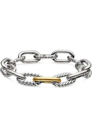 David Yurman DY Madison kædearmbånd i 18 karat guld og sterlingsølv (11 mm)