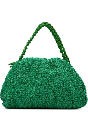Bottega Veneta Mini håndtaske i bouclé og bast fra 2012-2024