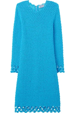 ST. JOHN Re-Edition boucle-kjole med flæser