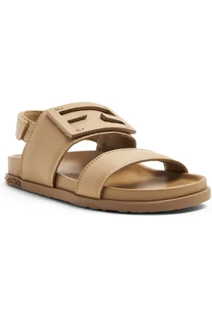 Fendi Lædersandaler med logomærke