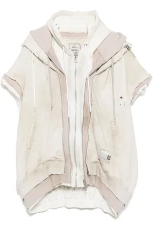 Maison Mihara Yasuhiro Layered zip-up hoodie