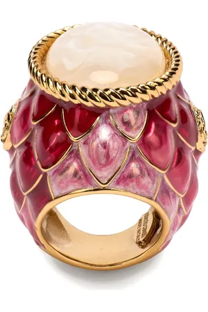 Roberto Cavalli Statement-ring med takket kant