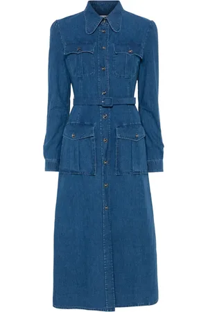 VALENTINO GARAVANI Skjortekjole i denim