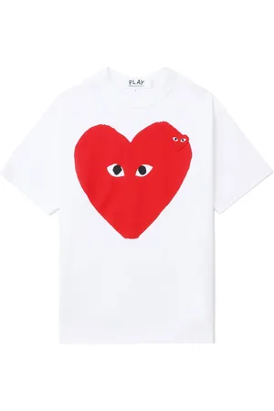Comme des Garçons T-shirt med hjertetryk