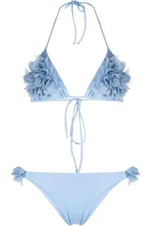 LA REVECHE Shayna bikini med blomstrede applikationer