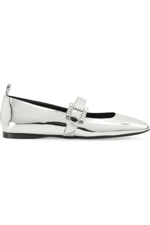Sergio Rossi SR Twenty ballerinasko med metallisk finish