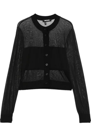 ROTATE Cardigan med gennemsigtige paneler