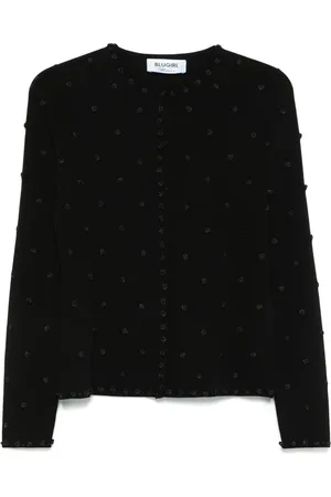 Blugirl Sæt med cardigan og top med blomstret applikation