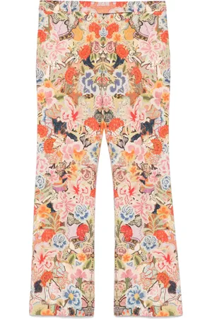 Alexander McQueen Bukser med blomstertryk fra 00