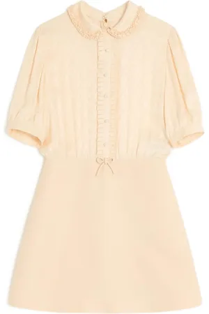 VALENTINO GARAVANI Kort kjole i crepe couture