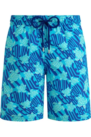 Vilebrequin Badeshorts med Ronde Des Tortues-tryk